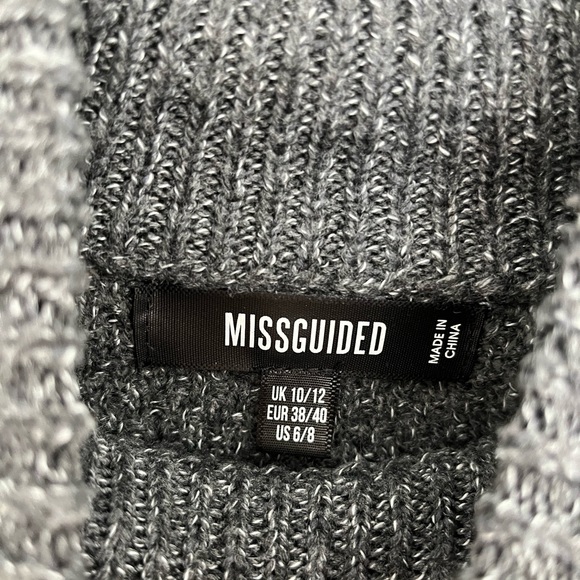 Missguided knitted dress with tie belt - Picture 3 of 3